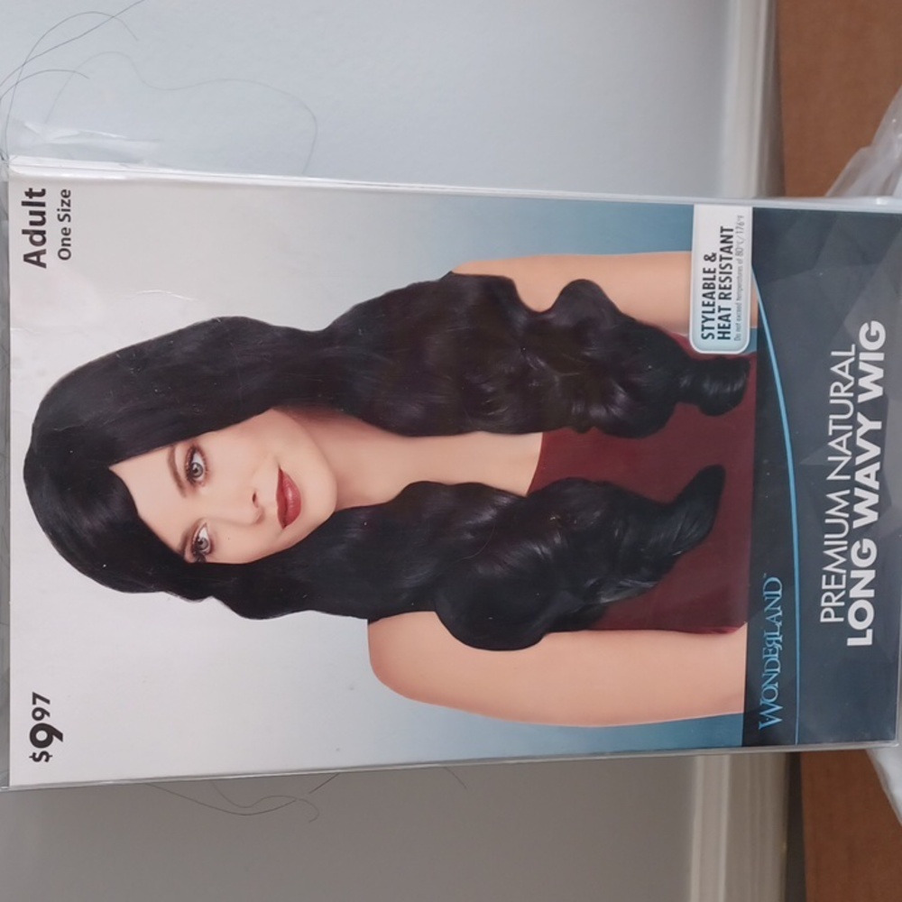 👌Long Wavy Black Wig